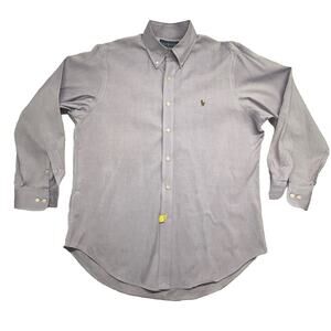 Polo Ralph Lauren Dress Shirt Mens Sz 16 32 33 Lavender Classic Fit Long Sleeve